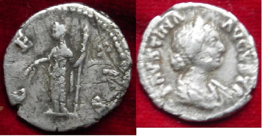 Strange-Antique-Coin-|-Faustina-Denarius
