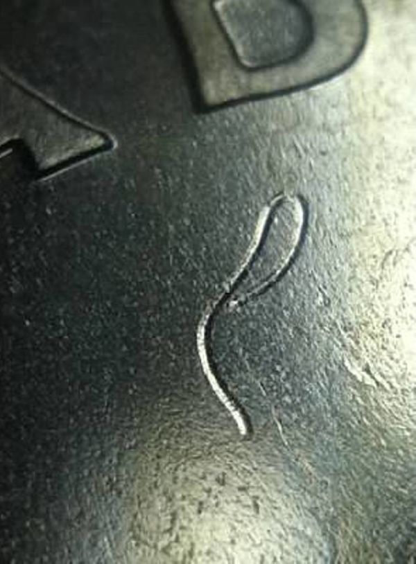 1964-Dollar-Struck-Through-Debris/Thread