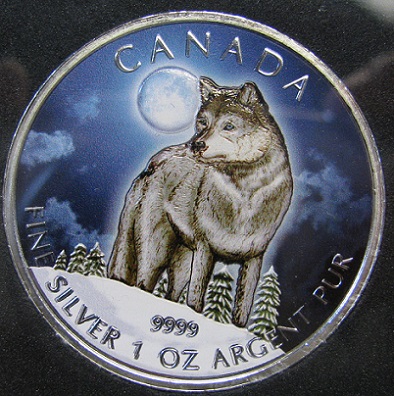 2011-Colorized-Wolf-Silver-Coin---Want-To-View-In-Person