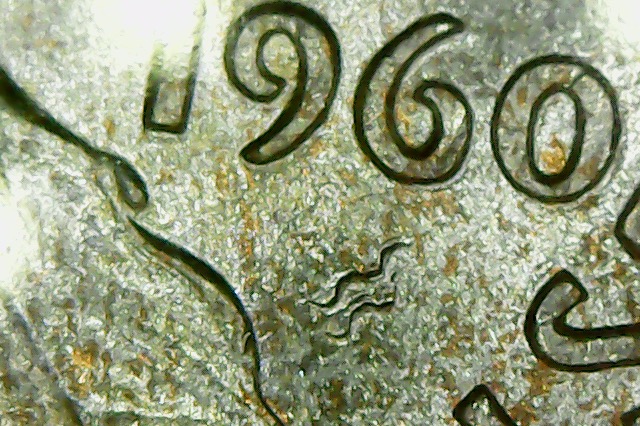1960-Franklin-Half-Dollar--Strange-Mint-Mark-Error