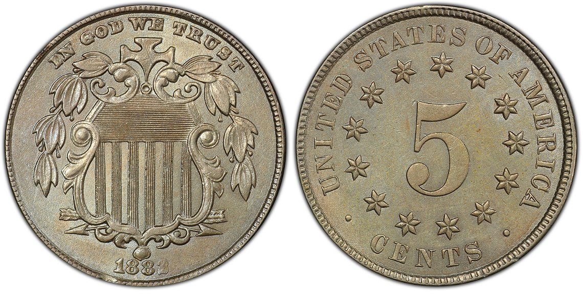 1882-Shield-&-1941-Mercury-Both-Au?