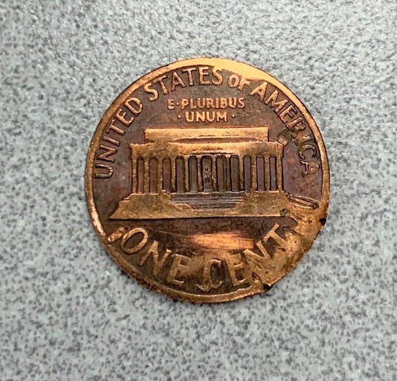 1974-Lincoln-Penny---PMD,-Struck-Through-Grease-Or-A-Dryer-Coin?