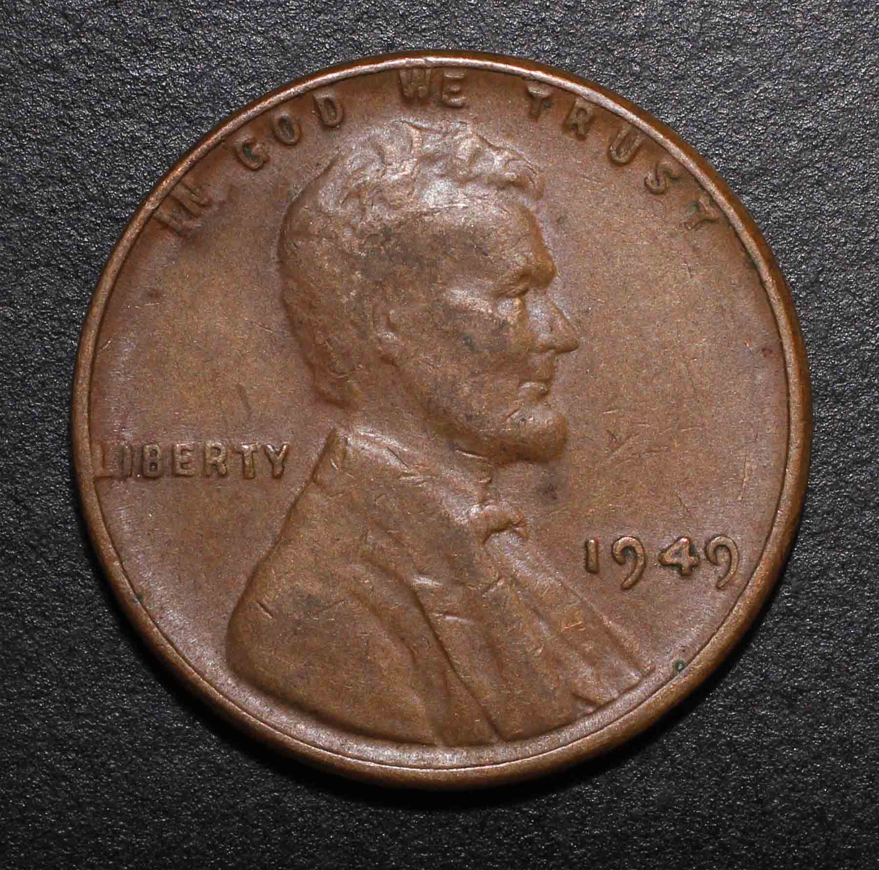 1949-Wheat-Penny-W/Lamination-Issue?