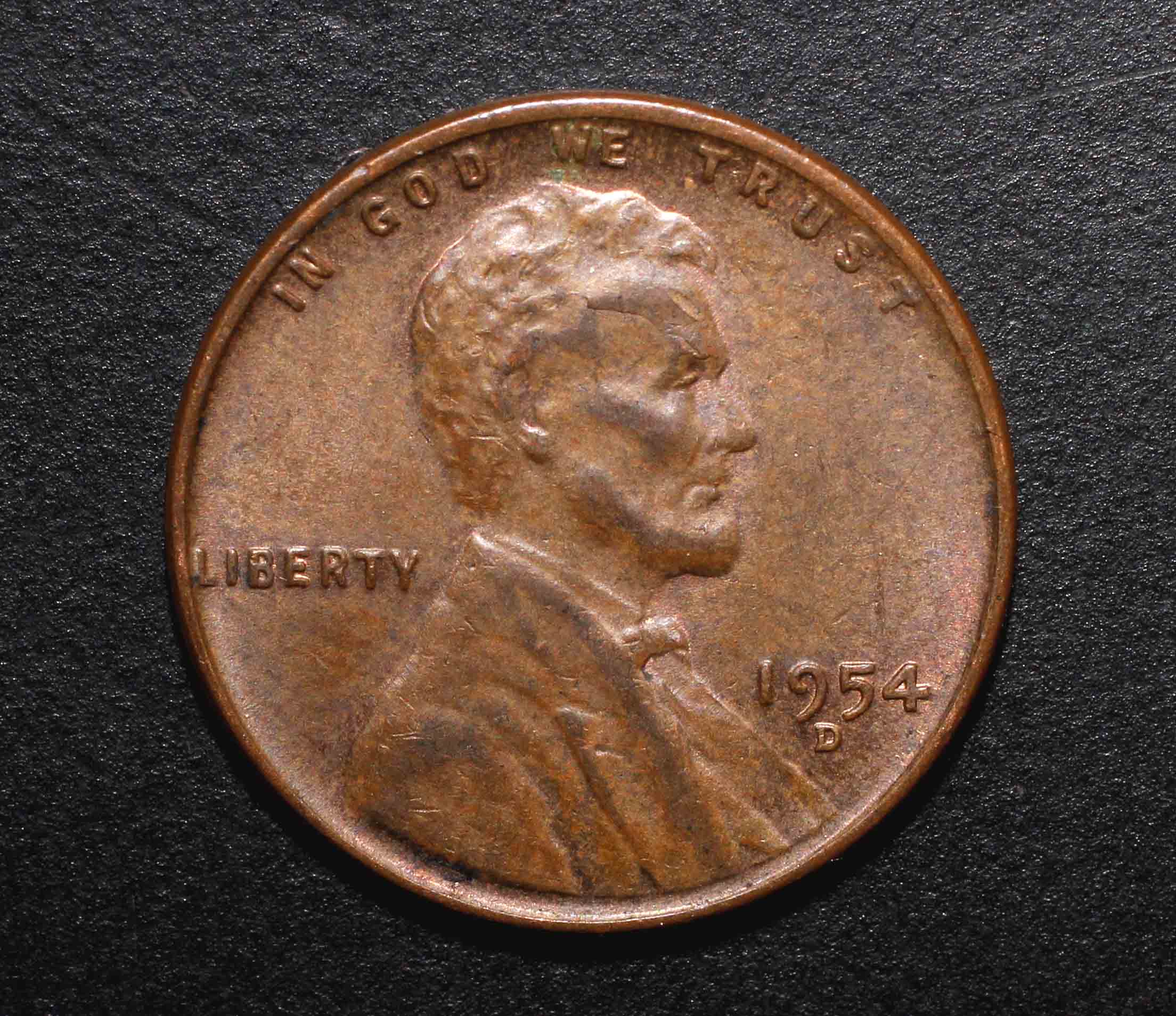 1954-D-Wheat-Penny-W/Lamination-Issue?