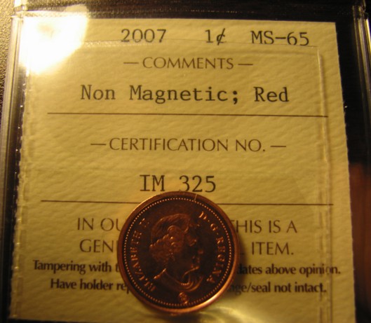 Are-2007-Non-Magnetic-Cents-Found-In-Circulation?