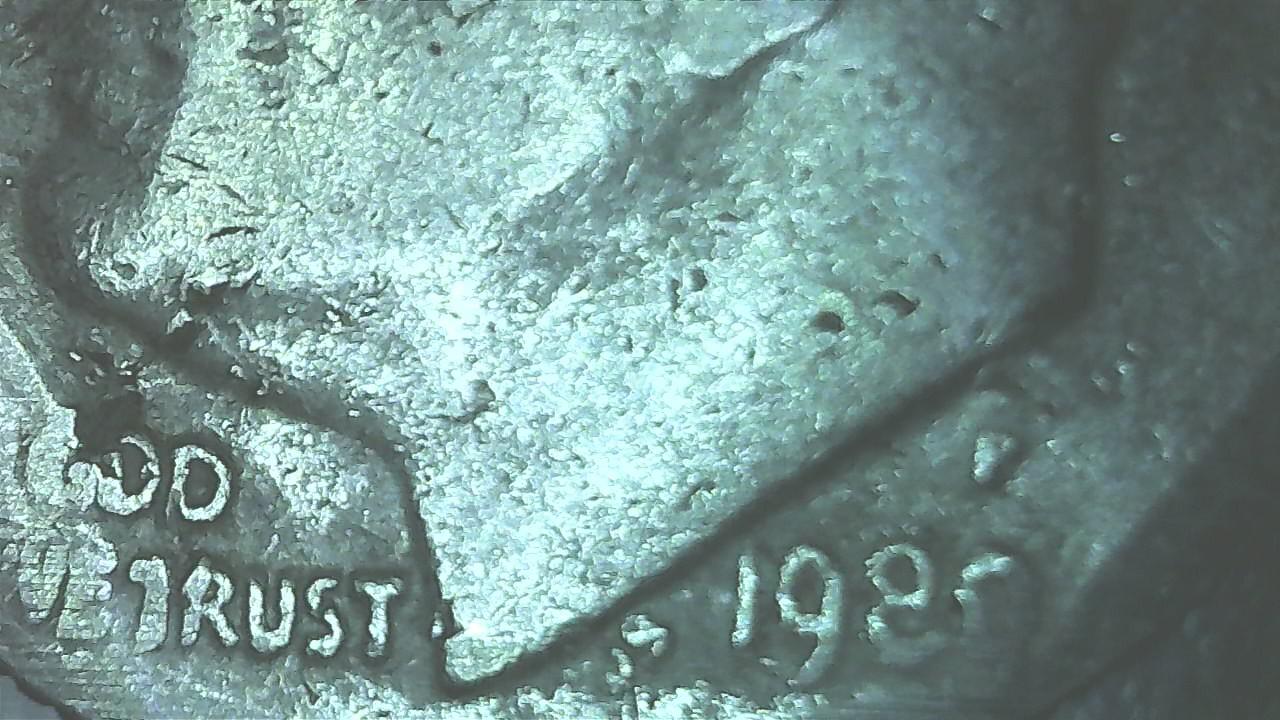 1980-P-Roosevelt-Dime-W/-Right-Clipped-Curve-And-Lower-Left-Cud