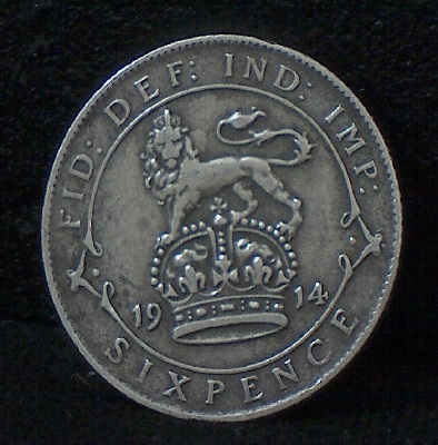 1914-Sixpence