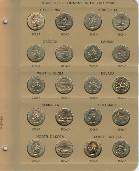US-Satin-Finish-2005-2010-Coins-In-Dansco-Albums---With-Pix!