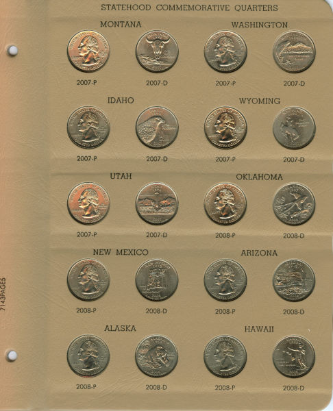 US-Satin-Finish-2005-2010-Coins-In-Dansco-Albums---With-Pix!
