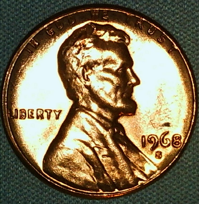 1968-S-Cent---2-Coins-With-Same-Strike-Through-Or-Double-Strike-Reverse?