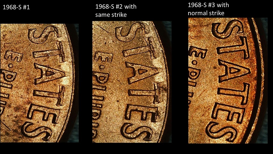 1968-S-Cent---2-Coins-With-Same-Strike-Through-Or-Double-Strike-Reverse?
