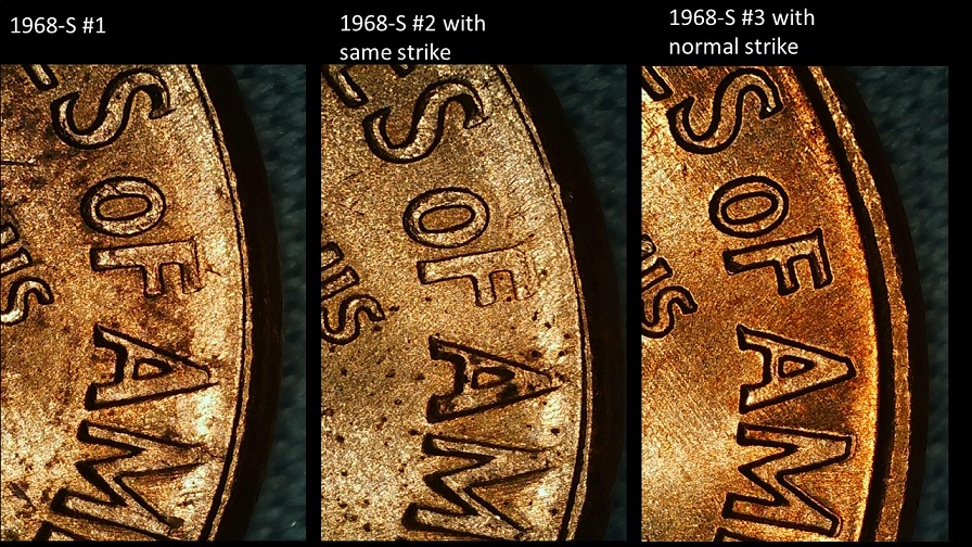 1968-S-Cent---2-Coins-With-Same-Strike-Through-Or-Double-Strike-Reverse?