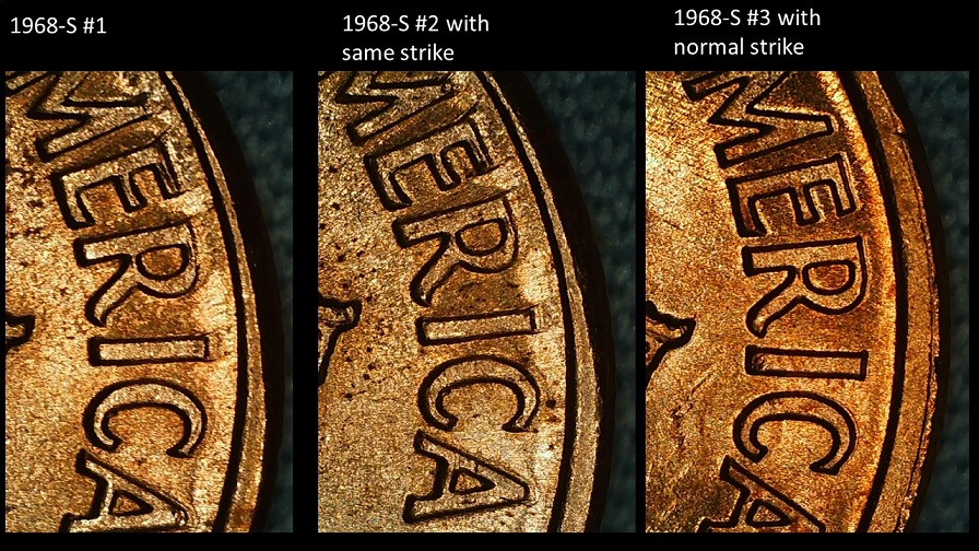 1968-S-Cent---2-Coins-With-Same-Strike-Through-Or-Double-Strike-Reverse?