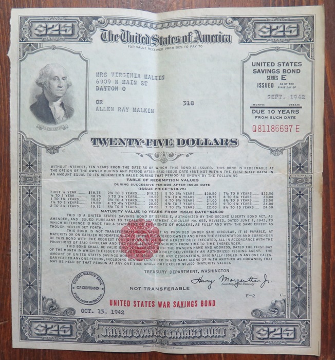 1943-$100-War-Bond---Worth-Keeping?
