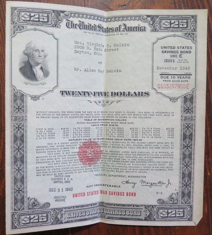 1943-$100-War-Bond---Worth-Keeping?