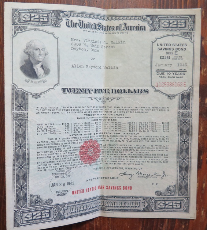 1943-$100-War-Bond---Worth-Keeping?