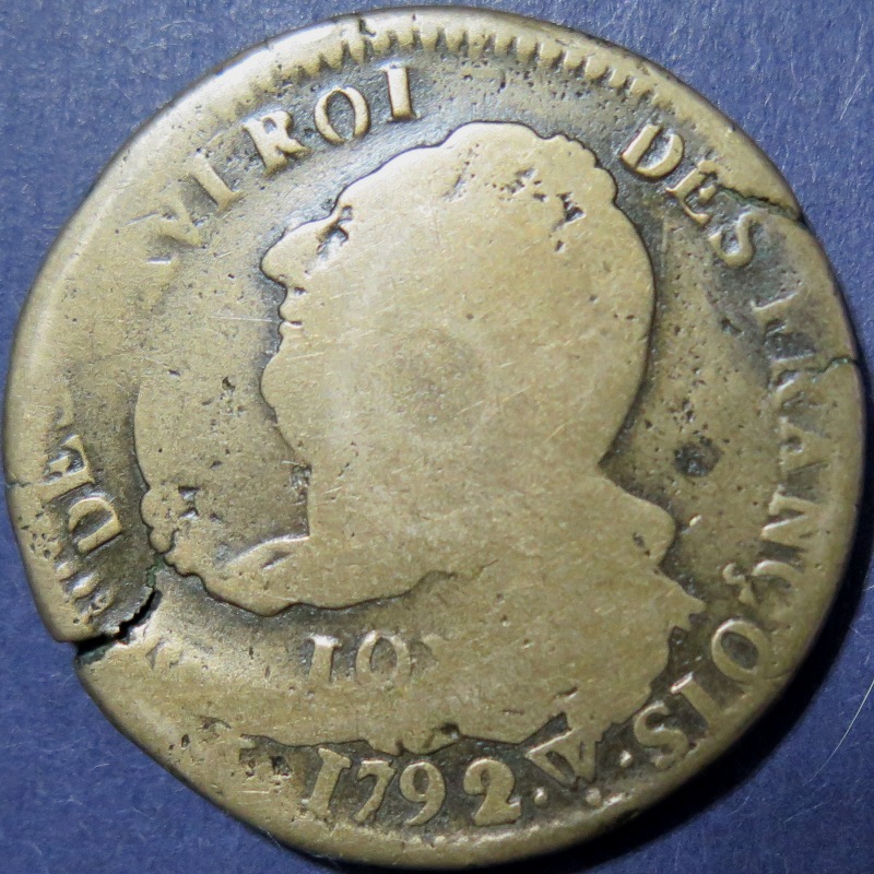 1792-2-Sols-France-Off-Center-Double-Strick-And-Rotated