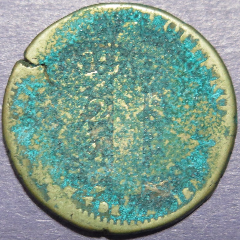 1792-2-Sols-France-Off-Center-Double-Strick-And-Rotated