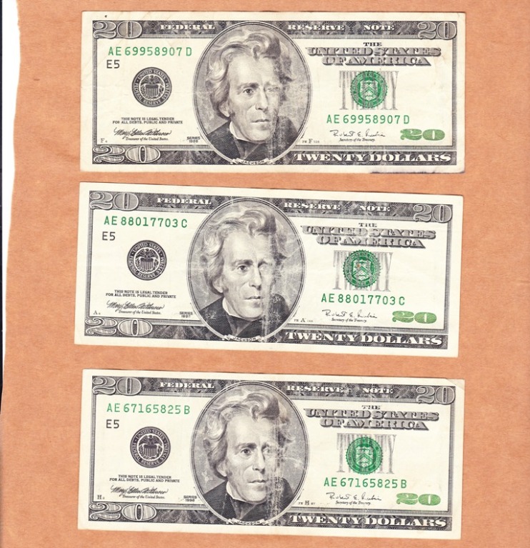 Series-1996-And-2001-$20-Notes---Spenders?