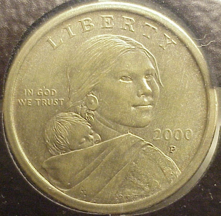 Sacagawea-2000-P-Experimental-Rinse-Coin