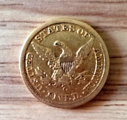 1857-'O'-Gold-Half-Eagle