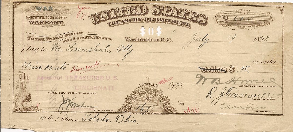 Can-Someone-Tell-Me-What-A-US-Treasury-1907-War-Settlement-Warrent-Is?