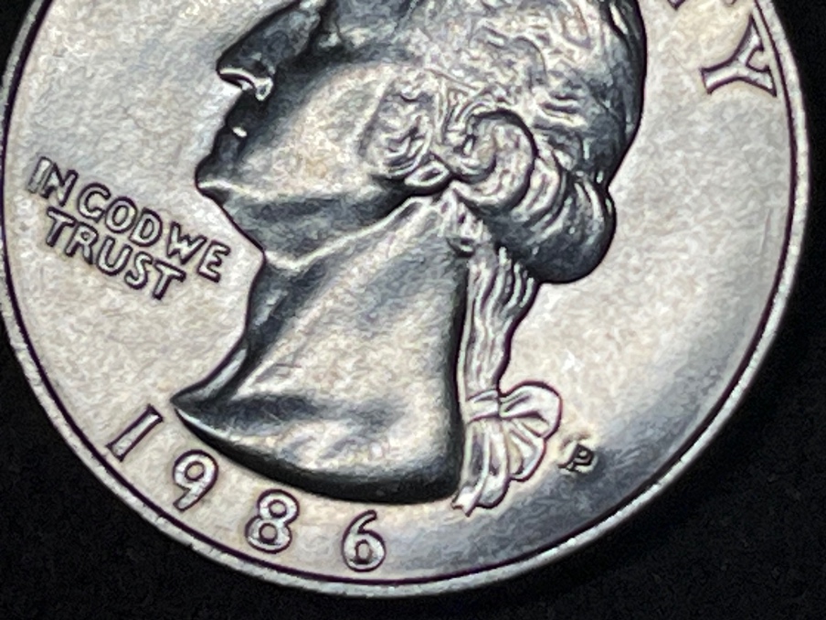 1986-P--Washington-Quarter,-Mint-Mark-Appears-To-Be-Indented-Or-Over-Punched?