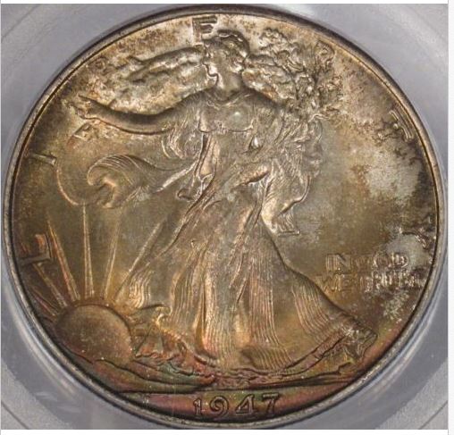 1947-Toned-Walking-Liberty-Grade?