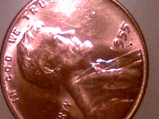 1955-S/S-South-With-Metal-Filled-9.-Nice-Coin