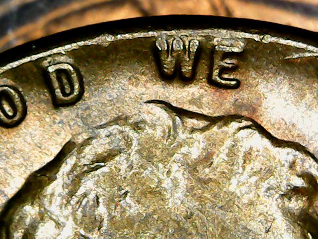1955-S-LWC-Die-Crack,-Split-Rim-And-Off-Center