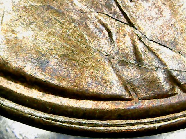 1955-S-LWC-Die-Crack,-Split-Rim-And-Off-Center