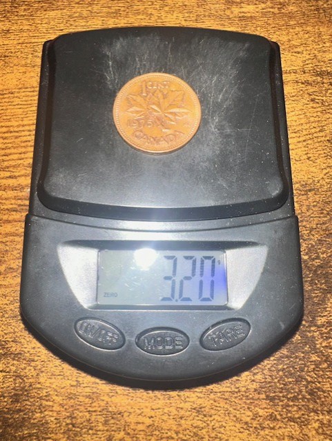 1975-Canadian-Penny---Wrong-Weight-2.71g