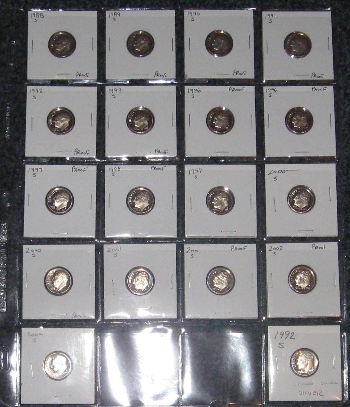 Roosevelt-Dime-Album-Proof-Or-No-Proof