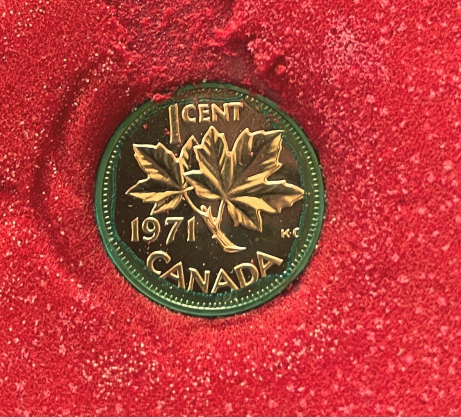 1971-Canadian-Penny-Error?toning?-Or-Both?