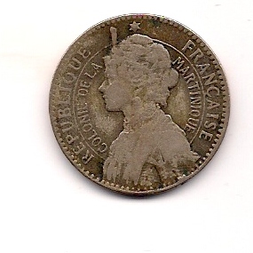 Value-Of-1-Fr-1897-Martinique