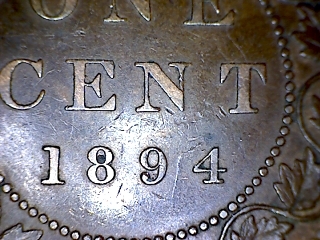 Canadian-Large-Cent:-1894-Thick-4-Variety?