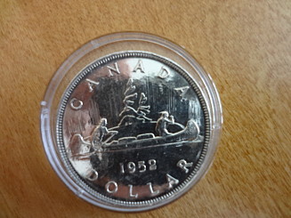 My-First-1952-Canadian-Silver-Dollar,-Thoughts-Please