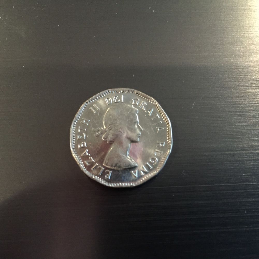 1953-Nickel-Nice-And-Bright,-Near-Mple-Leaf?