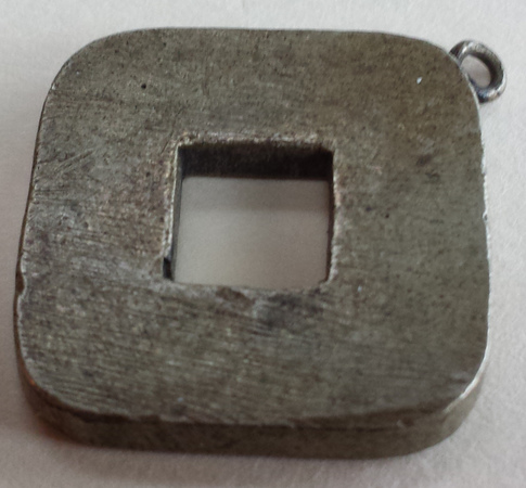 Square-Japanese-Or-Chinese-Token,-Charm-Or-Amulet