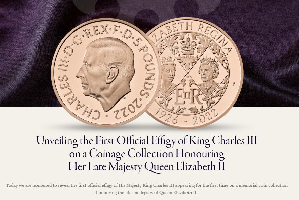 First-Effigy-Of-King-Charles-III-On-Memorial-Coins-For-Queen-Elizabeth