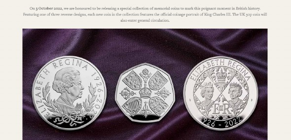 First-Effigy-Of-King-Charles-III-On-Memorial-Coins-For-Queen-Elizabeth