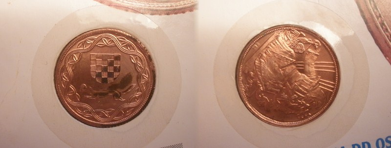 1-Kuna-In-Copper,3000-Pieces-Mintage,-Error-Rotation,-Croatia.
