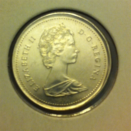 Silver-Dime---Stamped-With-Penny-Face-Please-Help---1984