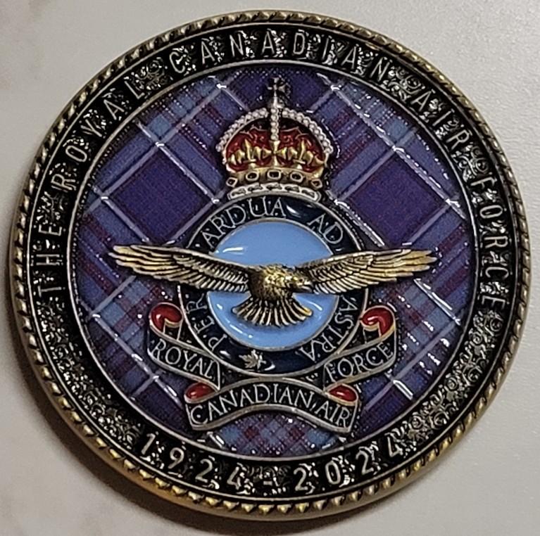 Commems-Collection-Canadian:-2024-Royal-Canadian-Air-Force---Annual-Silver-Dollar-/-Regular-Edition