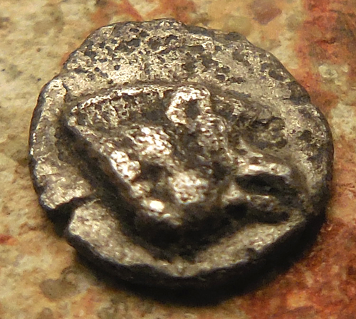 5-MM,-0.09-Grams!-VF-Silver-Cyclades.-Kythnos.-Tetartemorion-C-475-460-BC