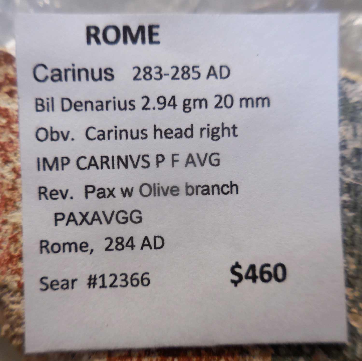 Carausius.-287-293-Ad.-Antoninianus,-Pax: