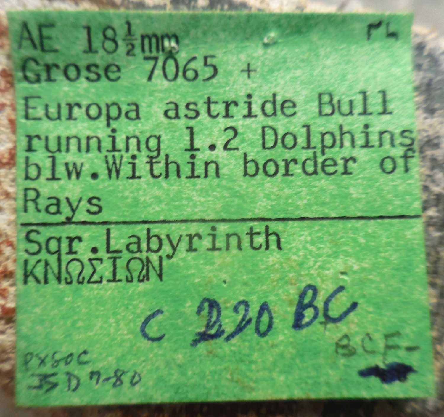 Crete,-220-BC-Knossos-Gortyna-Alliance,-Europa-&-Labyrinth: