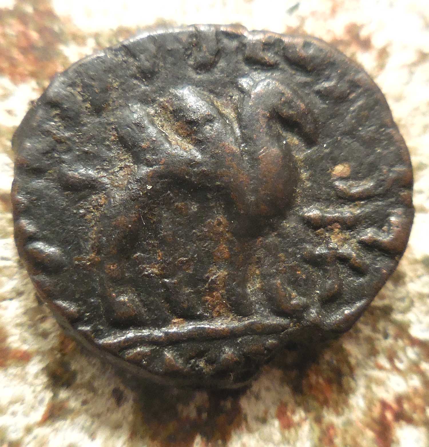 Neat-Camel!-Kushans.-Kujula-Kadphises,-1-40-Ad.-Dichalkon-Bull-/-Camel: