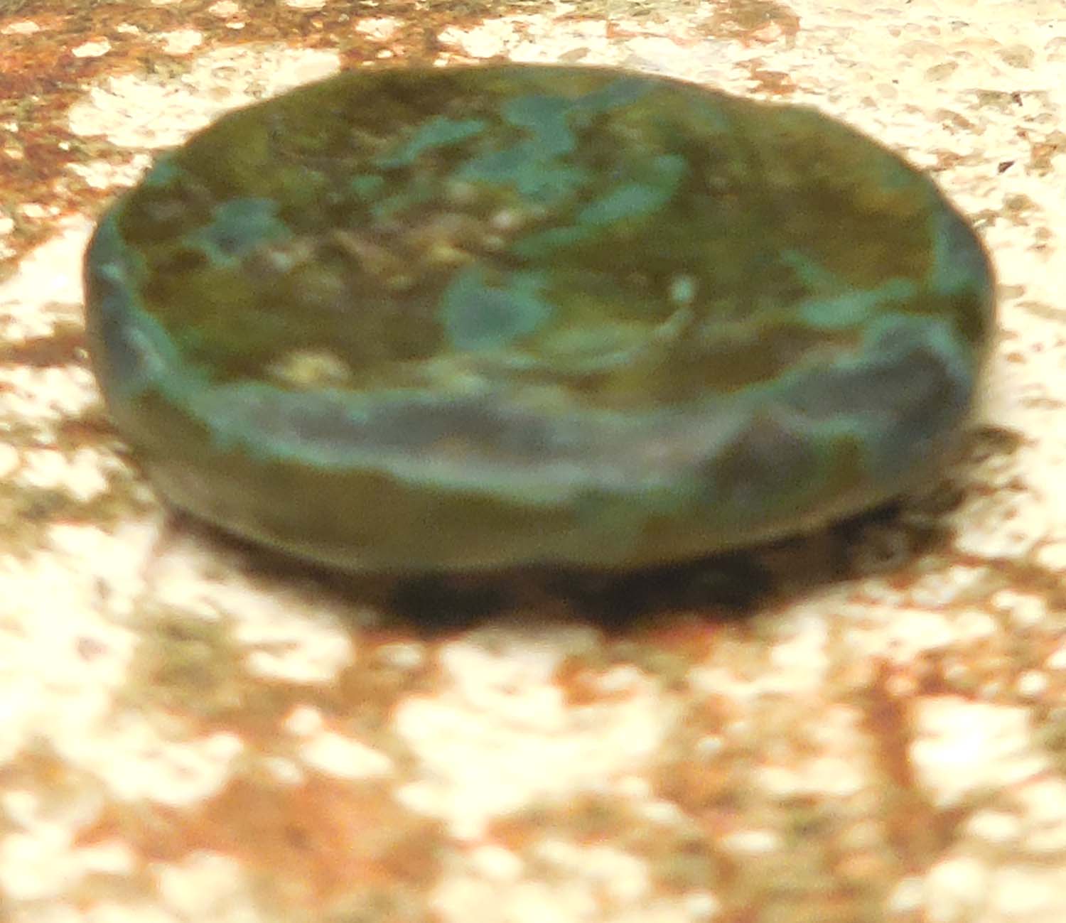 17mm,-3.48g,-Anonymous.-240-Bc.-Bronze-Litra-Rome.-Helmeted-Mars-/-Horse's?