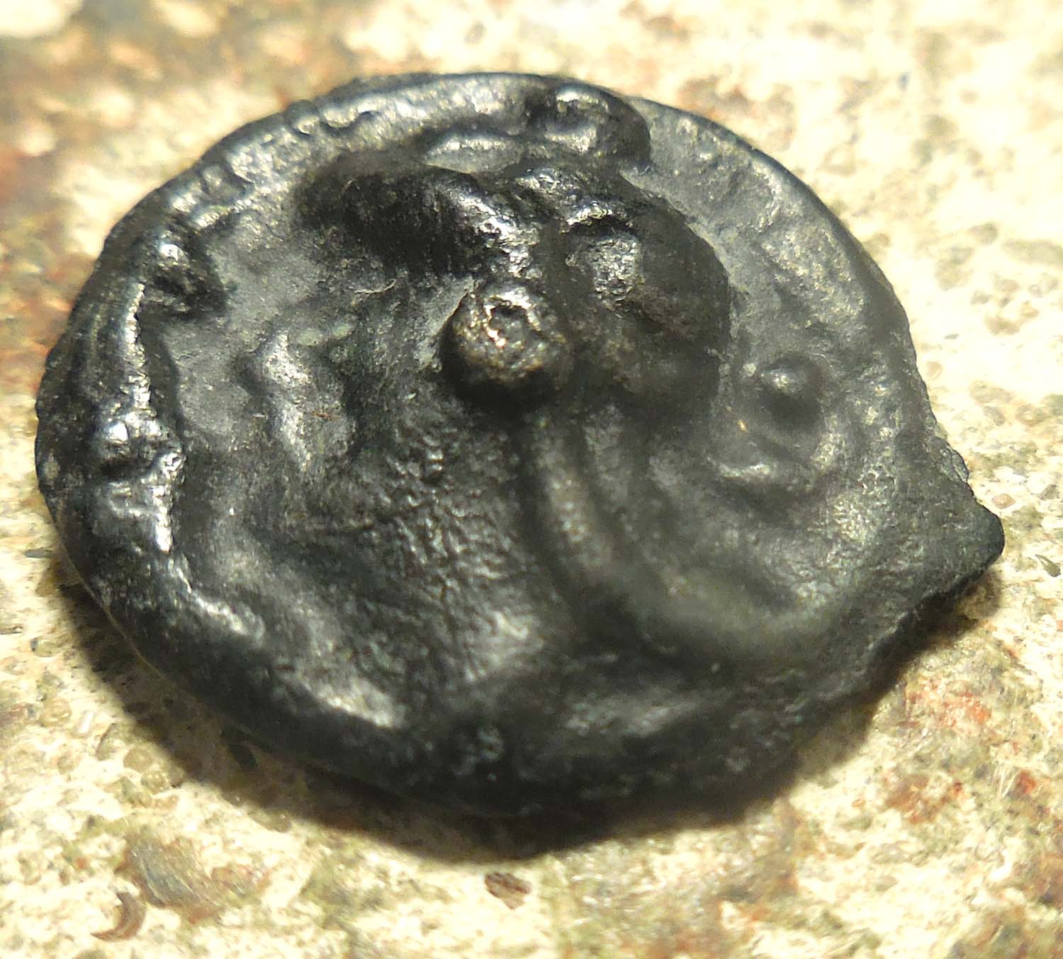 Very-Cool!-Celtic-Gaul,-Bull,-Helmeted-Head,-Ex-Pegasi-Numismatics